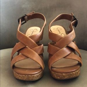 Jessica Simpson Crisscross Wedges